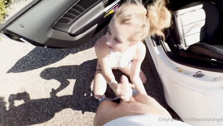 Littlepolishangel New Sloppy Car Blowjob Sex 6fghi