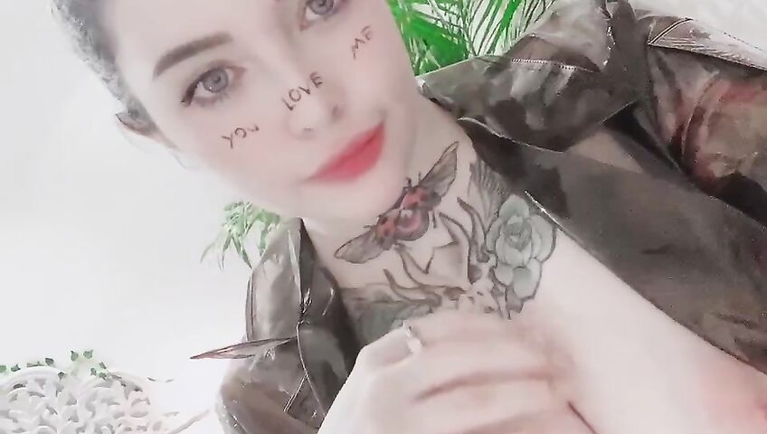 Marina Mui See Through Transparent Outfit Topless