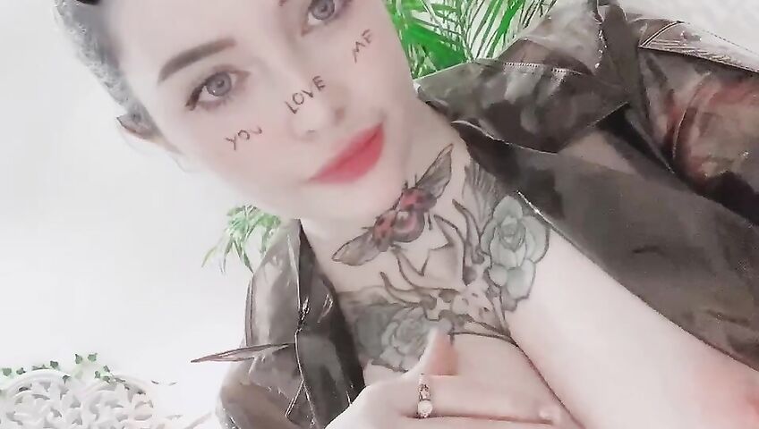 Marina Mui See Through Transparent Outfit Topless