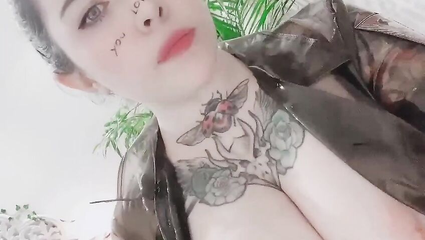 Marina Mui See Through Transparent Outfit Topless