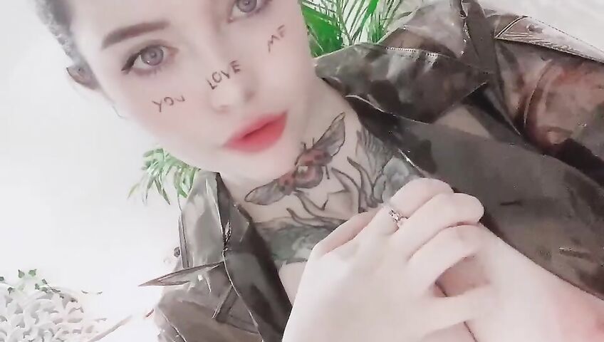 Marina Mui See Through Transparent Outfit Topless