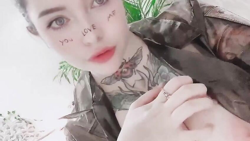 Marina Mui See Through Transparent Outfit Topless