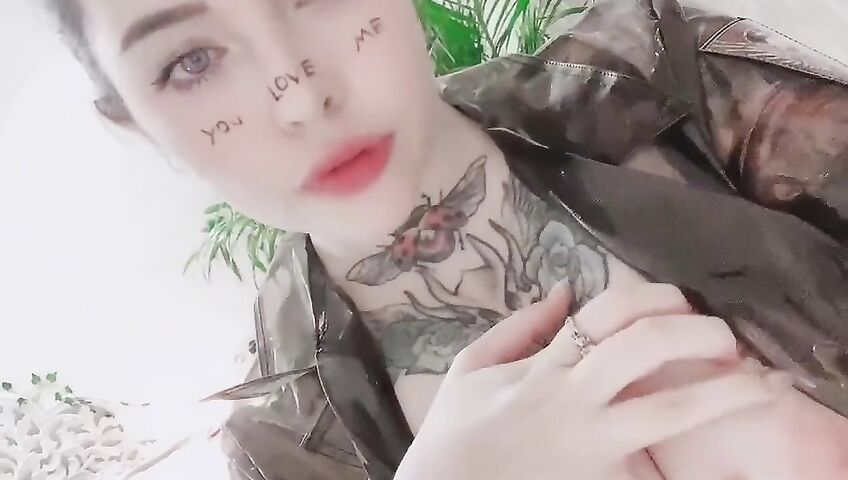 Marina Mui See Through Transparent Outfit Topless