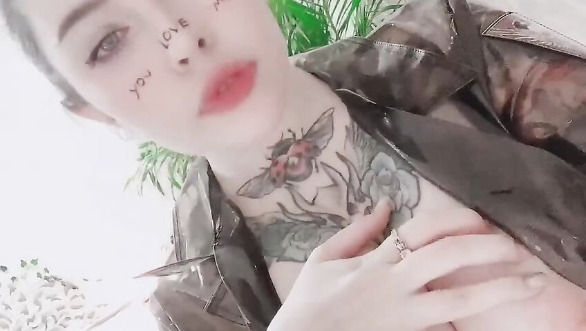 Marina Mui See Through Transparent Outfit Topless