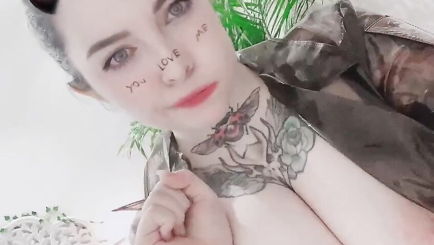 Marina Mui See Through Transparent Outfit Topless