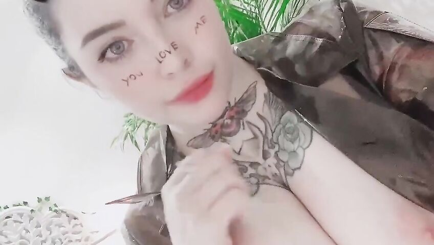 Marina Mui See Through Transparent Outfit Topless