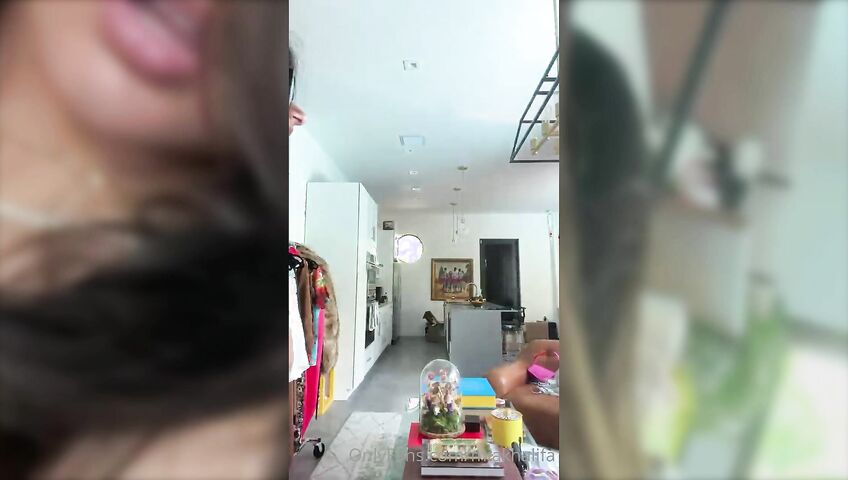 Mia Khalifa Topless Handbra With Glasses