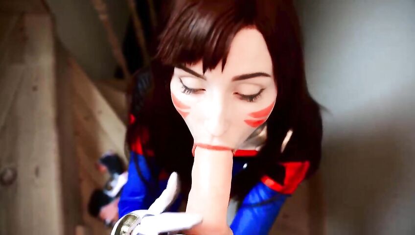 Mykinkydope Deepthroat Blowjob D Va Cosplay Video