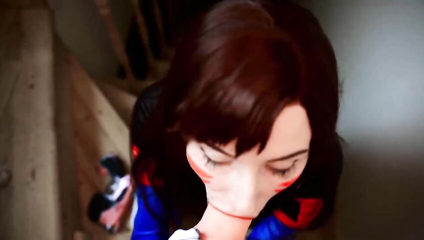 Mykinkydope Deepthroat Blowjob D Va Cosplay Video