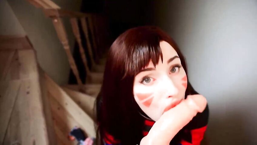 Mykinkydope Deepthroat Blowjob D Va Cosplay Video