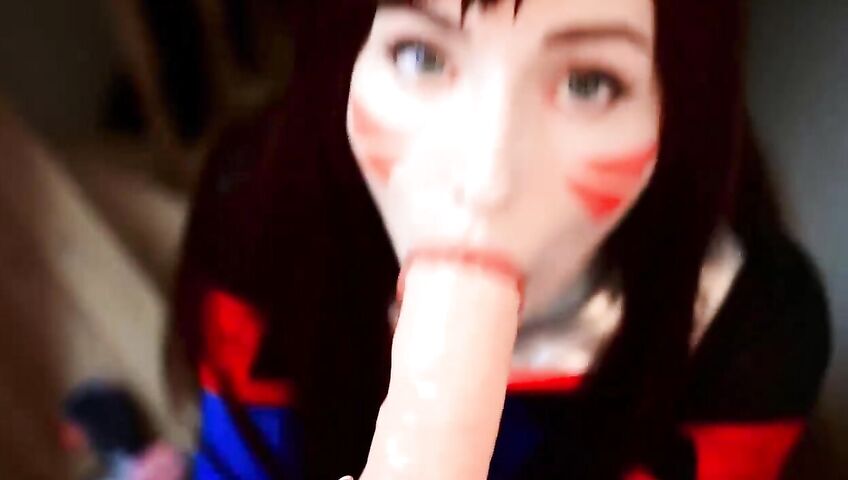 Mykinkydope Deepthroat Blowjob D Va Cosplay Video