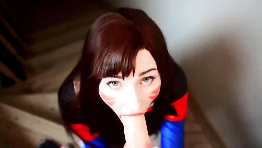Mykinkydope Deepthroat Blowjob D Va Cosplay Video