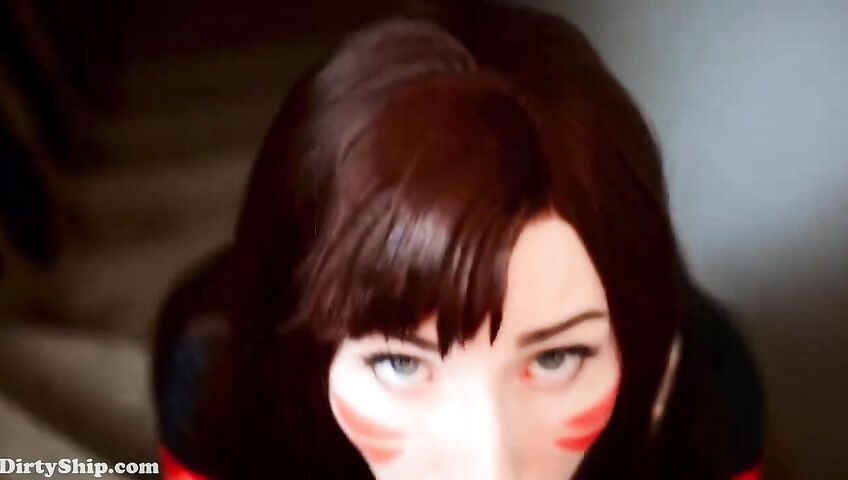 Mykinkydope Deepthroat Blowjob D Va Cosplay Video