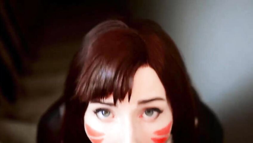 Mykinkydope Deepthroat Blowjob D Va Cosplay Video