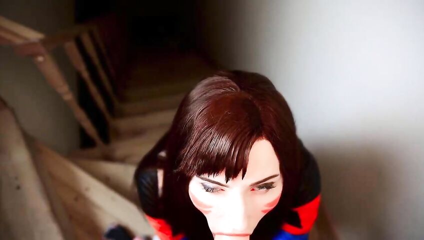 Mykinkydope Deepthroat Blowjob D Va Cosplay Video