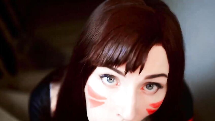 Mykinkydope Deepthroat Blowjob D Va Cosplay Video