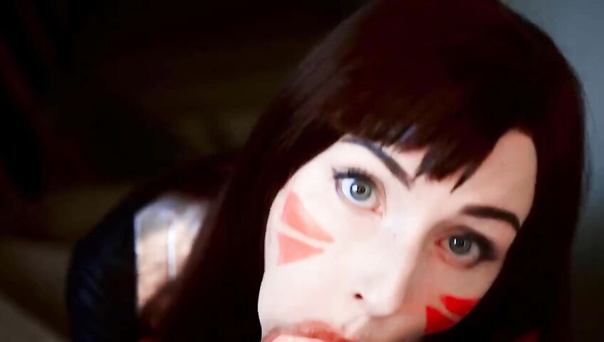 Mykinkydope Deepthroat Blowjob D Va Cosplay Video