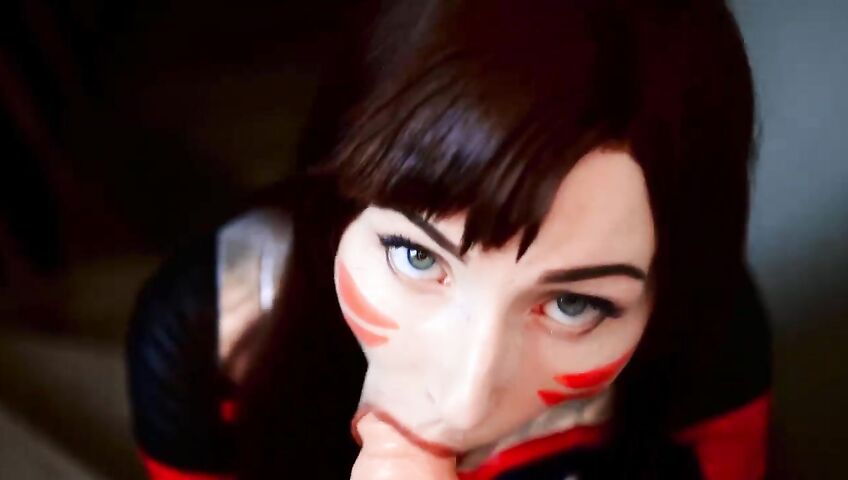 Mykinkydope Deepthroat Blowjob D Va Cosplay Video