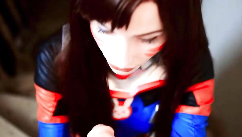 Mykinkydope Deepthroat Blowjob D Va Cosplay Video