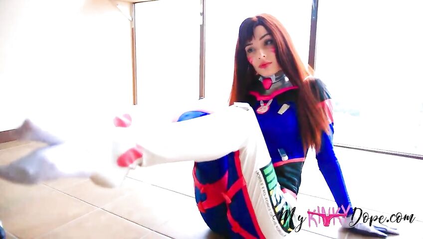 Mykinkydope Dva Overwatch Cosplay Handjob Footjob Joi Video