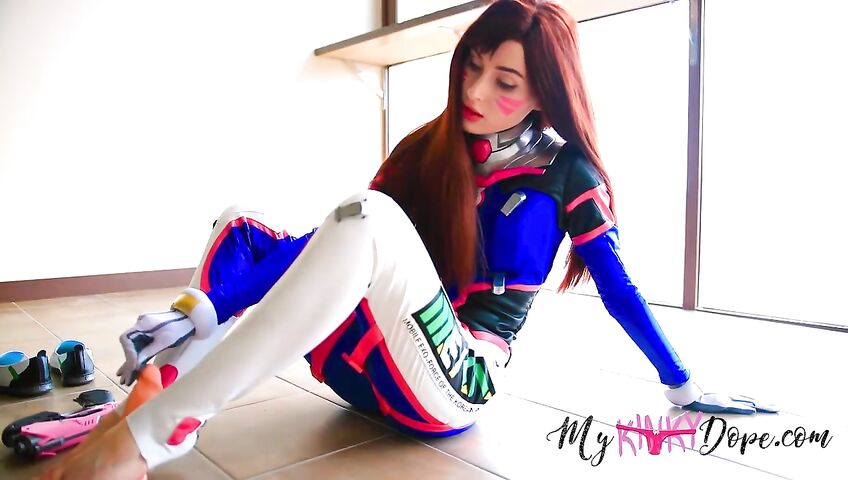 Mykinkydope Dva Overwatch Cosplay Handjob Footjob Joi Video