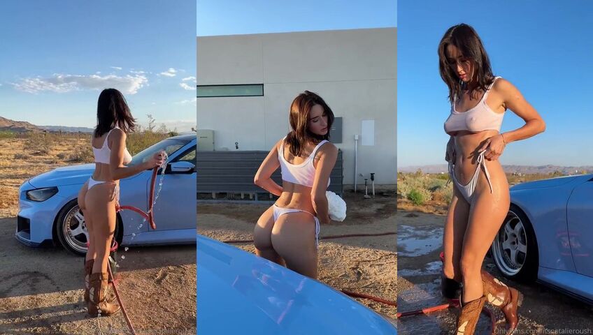 Natalie Roush Exotic Car Wash Outdoors PPV Ka1