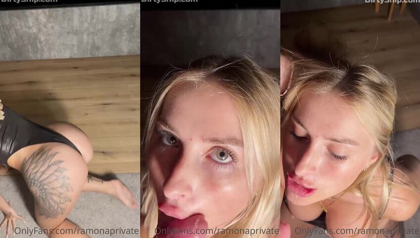 Ramonaprivate Close Up Blowjob Cumshot