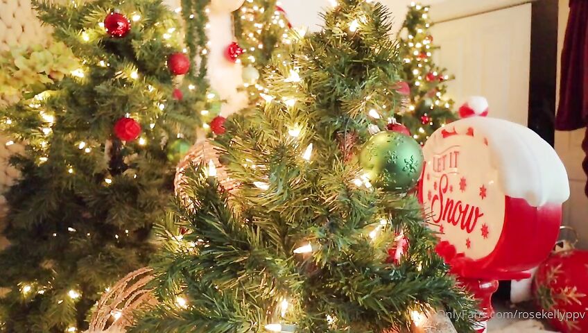 Rose Kelly Christmas Lingerie Ass Spreads