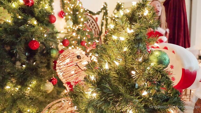 Rose Kelly Christmas Lingerie Ass Spreads