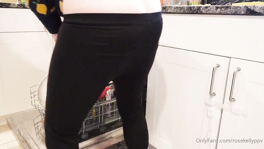 Rose Kelly Kitchen Nipple Tease