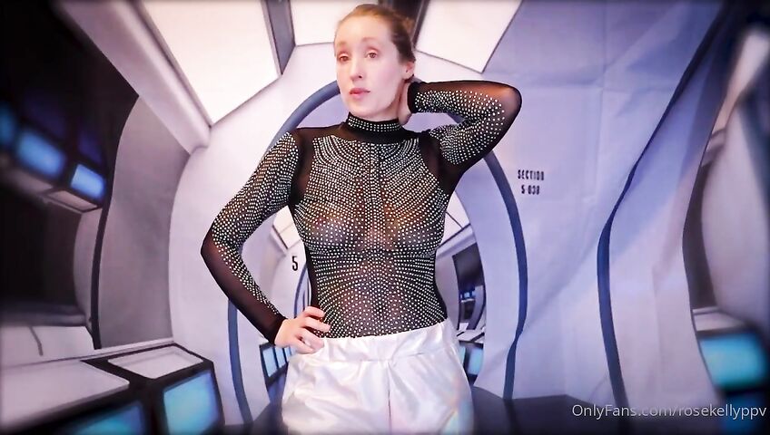 Rose Kelly Nude Double Dildo Masturbation