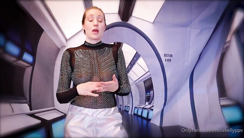 Rose Kelly Nude Double Dildo Masturbation