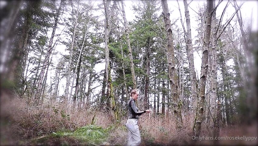 Rose Kelly Nude Double Dildo Masturbation