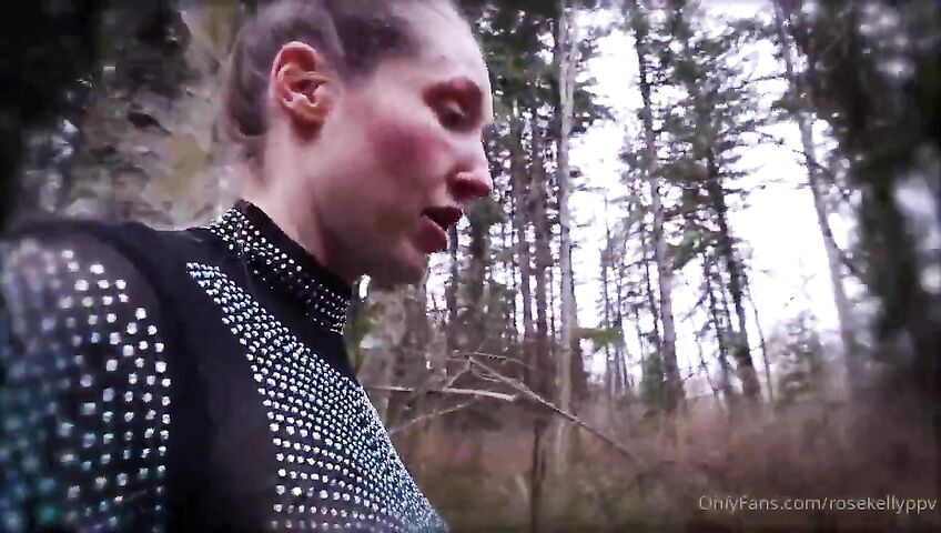 Rose Kelly Nude Double Dildo Masturbation