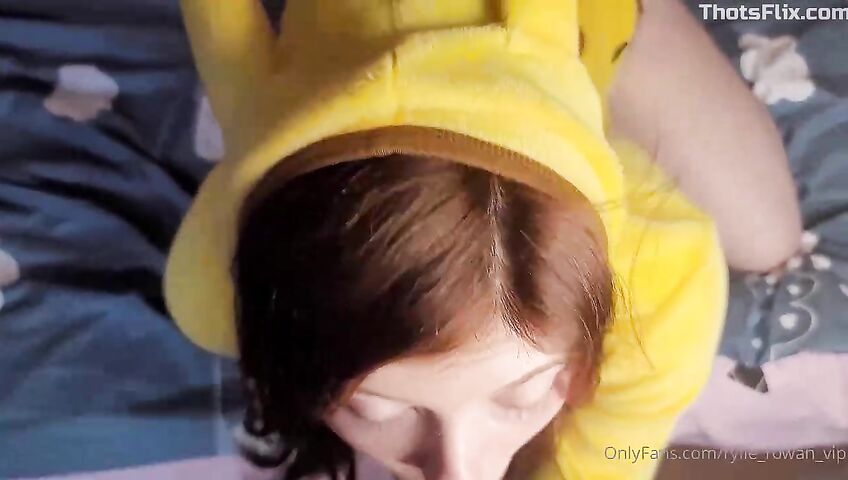 Rylie Rowan Pikachu Cosplay Facial Sex Tapess