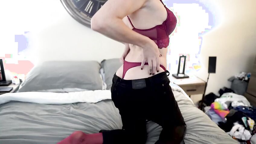 Sabrina Lynn Nude Red Lingerie Onlyfanss