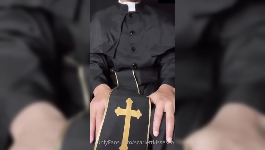 Scarlettkissesxo Nun Cosplay Blowjob