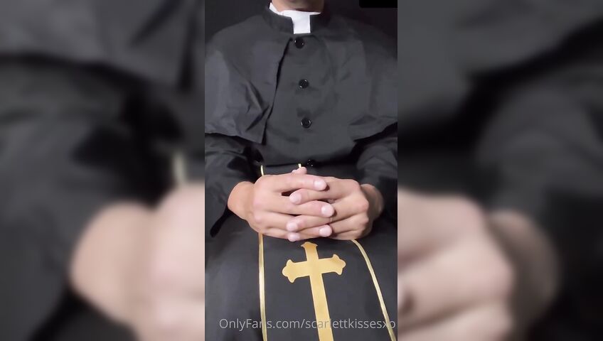 Scarlettkissesxo Nun Cosplay Blowjob