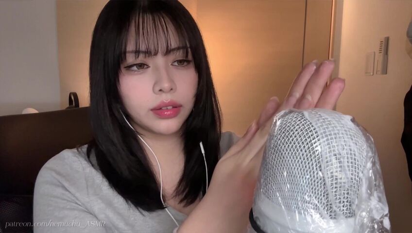 Nemuchu_ASMR - Sticky Hands+Cream on the Mic＋Plastic Wrap Sounds | Patreon