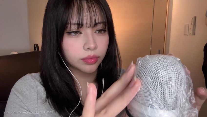 Nemuchu_ASMR - Sticky Hands+Cream on the Mic＋Plastic Wrap Sounds | Patreon