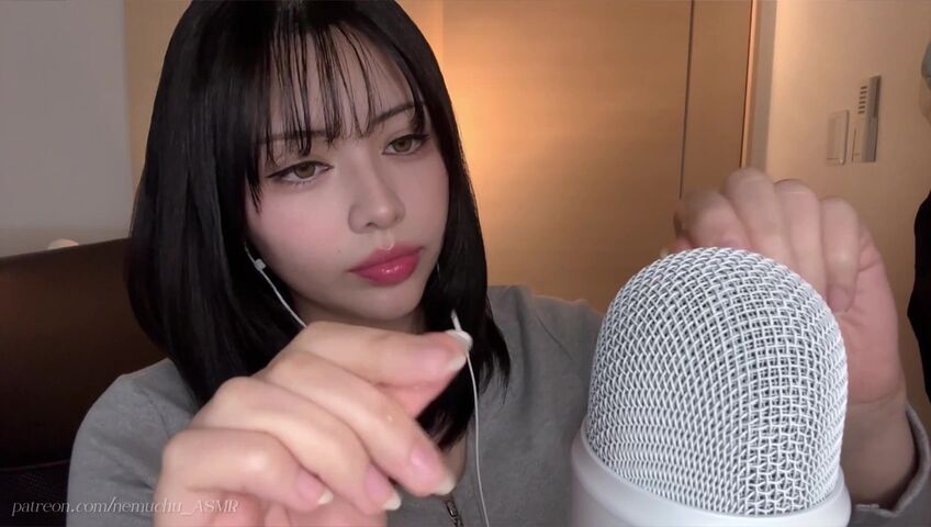 Nemuchu_ASMR - Sticky Hands+Cream on the Mic＋Plastic Wrap Sounds | Patreon