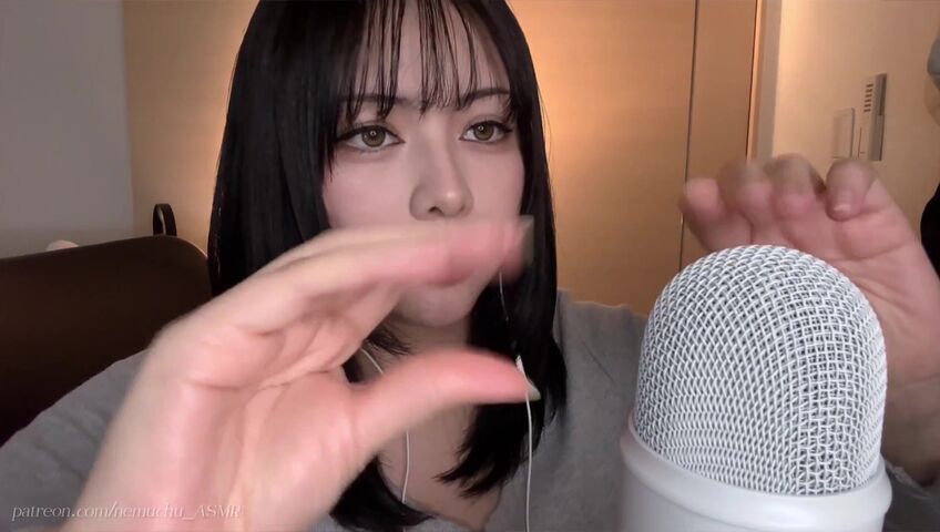 Nemuchu_ASMR - Sticky Hands+Cream on the Mic＋Plastic Wrap Sounds | Patreon