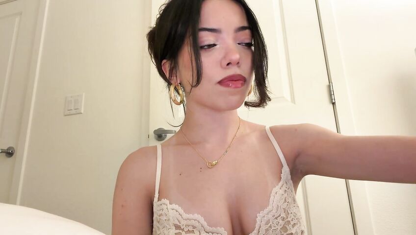 Kaitlynn Rhenea ASMR - (see-thru top) Doing Your Skincare Before Bed