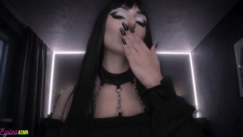 Egilea ASMR - 29 March 2026 - [EXCLUSIVE VIDEO] Your Goth Girlfriend Puts You to Sleep with Kisses