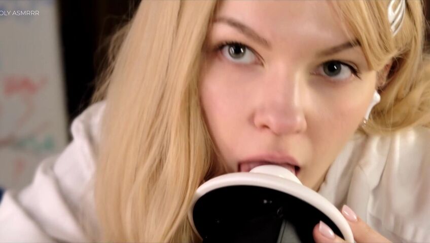 Soly ASMR - MATH? NO, TEACHER, MAYBE YOUR DICK? | SLOPPY MILKY BLOWJOB, HANDJOB, SUCKING SOUNDS