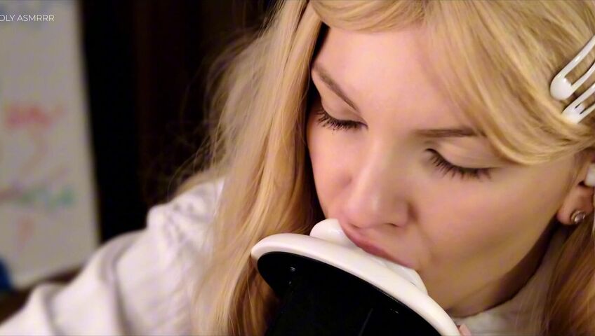 Soly ASMR - MATH? NO, TEACHER, MAYBE YOUR DICK? | SLOPPY MILKY BLOWJOB, HANDJOB, SUCKING SOUNDS