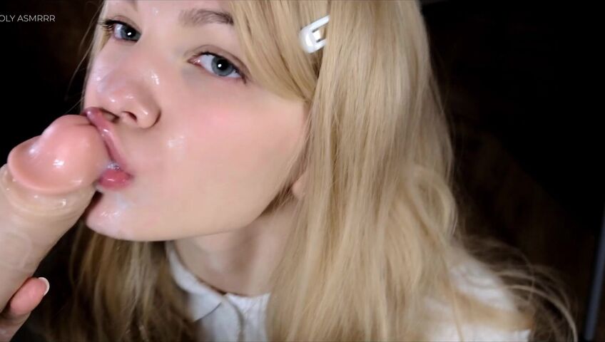 Soly ASMR - MATH? NO, TEACHER, MAYBE YOUR DICK? | SLOPPY MILKY BLOWJOB, HANDJOB, SUCKING SOUNDS