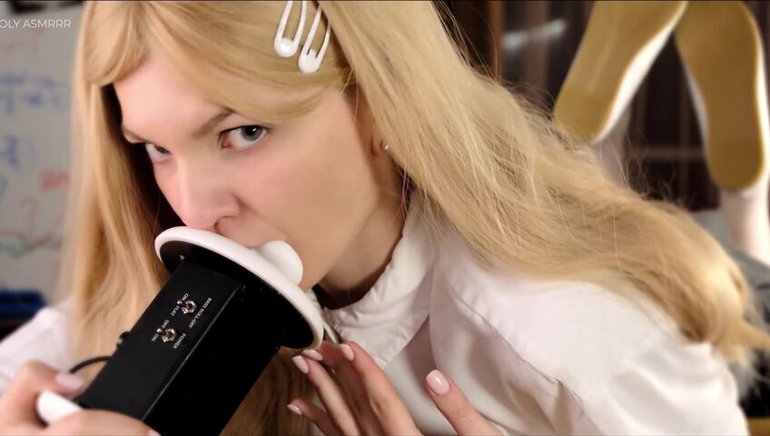 Soly ASMR - MATH? NO, TEACHER, MAYBE YOUR DICK? | SLOPPY MILKY BLOWJOB, HANDJOB, SUCKING SOUNDS