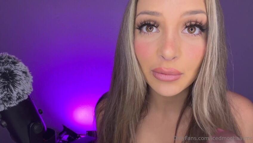 Iced Mocha ASMR - Trying out my HUGE new toy and struggling to get it in