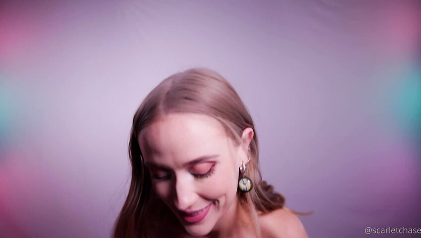 Scarlet Chase - Lingerie Try On BTS Dildo Squirt